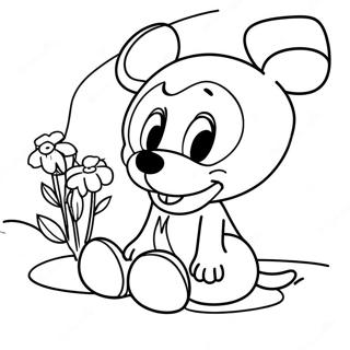 ډیزني ژر ښه شه رنګولو پاڼه د رنګولو پاڼې