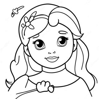 جادويي ډیزني شهزادګۍ ژر ښه شه رنګولو پاڼه د رنګولو پاڼې
