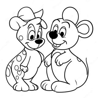 خوشياله ډیزني حیوانات ژر ښه شه رنګولو پاڼه د رنګولو پاڼې