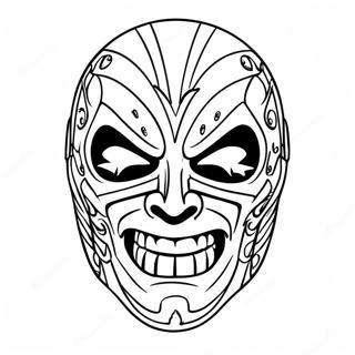 د Wwe د فین ماسک رنګولو پاڼه د رنګولو پاڼې