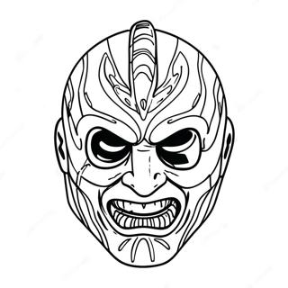 د Wwe د فین ماسک رنګولو پاڼه د رنګولو پاڼې