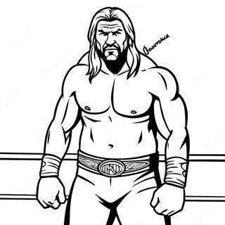 البوم پوښ Triple H په میدان کښې رنګولو پاڼه د رنګولو پاڼې