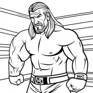 البوم پوښ Triple H په میدان کښې رنګولو پاڼه د رنګولو پاڼې