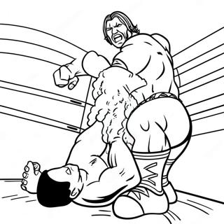 د لویانو لپاره د Wwe غوره غوره غونډل رنګولوک پاڼه د رنګولو پاڼې