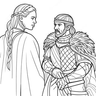 Game Of Thrones رنګ کولو پاڼه د رنګولو پاڼې