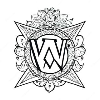 د Wwe لوګو رنګ کولو پاڼه د رنګولو پاڼې