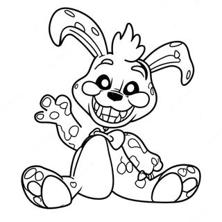 وېرونکی Nightmare Bonnie رنګولوک پاڼه د رنګولو پاڼې