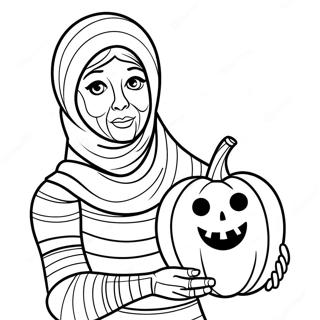د کدو سره مومۍ رنګولو پاڼه د رنګولو پاڼې