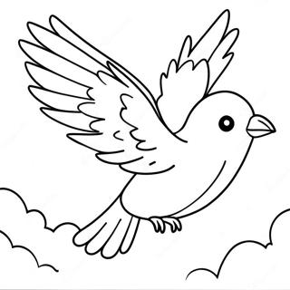 رنګینه مرغی په آسمان کې الوتل رنګولوک پاڼه د رنګولو پاڼې