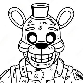 اسپرینګ ټرپ Fnaf کرکټر رنګولو پاڼه د رنګولو پاڼې