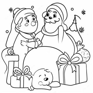 کرسمس زموږ ترمنځ رنګولو پاڼه د رنګولو پاڼې