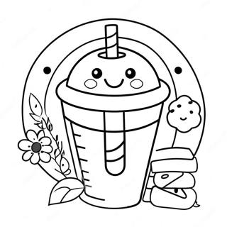 د سټاربکس کاوای رنګولو پاڼه د رنګولو پاڼې