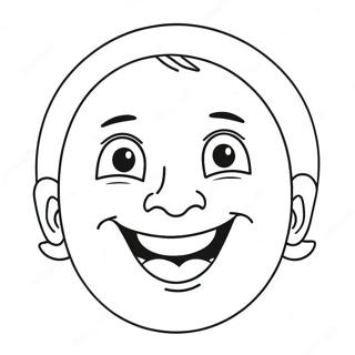 د خوشحاله مخ د څرګندونو د رنګ کولو پاڼه د رنګولو پاڼې