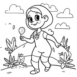 دافنه په یوه مزیداره سفر کښې رنګولو پاڼه د رنګولو پاڼې
