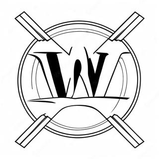زړور Wwe نښان رنګولو پاڼه د رنګولو پاڼې