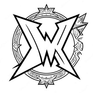 زړور Wwe نښان رنګولو پاڼه د رنګولو پاڼې