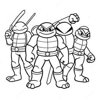 د Tmnt راختل د رنګولو پاڼې