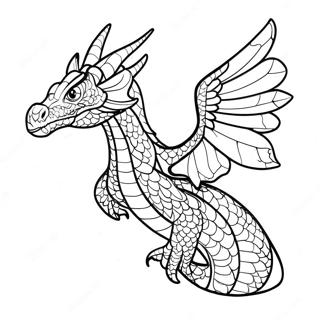 Wings Of Fire: Seawing رنګولوک پاڼه د رنګولو پاڼې