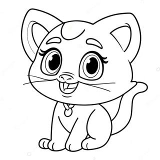 ښکلې د Talking Angela رنګولو پاڼه د رنګولو پاڼې