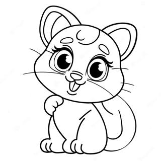 ښکلې د Talking Angela رنګولو پاڼه د رنګولو پاڼې