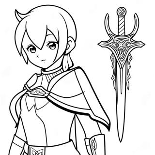 Sword Art Online رنګولو پاڼه د رنګولو پاڼې
