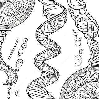 د Dna دوه ګوني هیلکس رنګولو پاڼه د رنګولو پاڼې