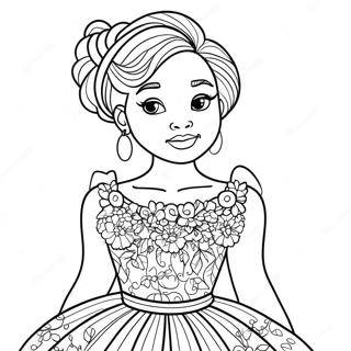 سټايليشه تورې نجلۍ په یوه جامه کې رنګولو پاڼه د رنګولو پاڼې