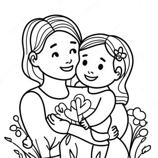 د مور ورځ زړه ورځونکی رنګین پاڼه د رنګولو پاڼې