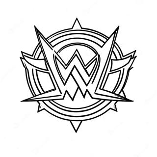 د Wwe لوګو رنګولو پاڼه د رنګولو پاڼې