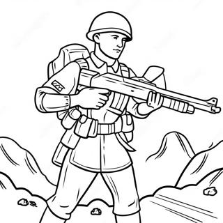 زړوره سرتیری د جنګ کښې د رنګولو پاڼه د رنګولو پاڼې