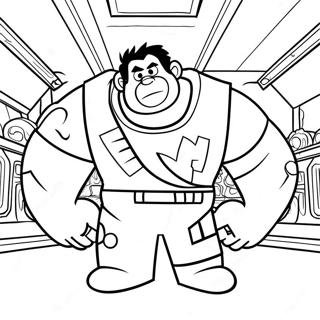Wreck It Ralph رنګولو پاڼه د رنګولو پاڼې