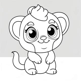 ښکلی بیني بو رنګولوک پاڼه د رنګولو پاڼې