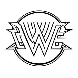 نرم Wwe لوګو رنګولو پاڼه د رنګولو پاڼې