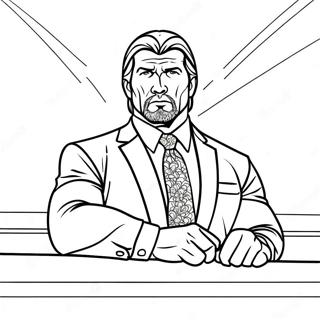 آرامي Triple H رنګولو پاڼه د رنګولو پاڼې