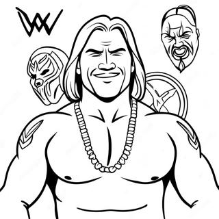 د Wwe لویو غښتلو رنګ کولو پاڼه د رنګولو پاڼې