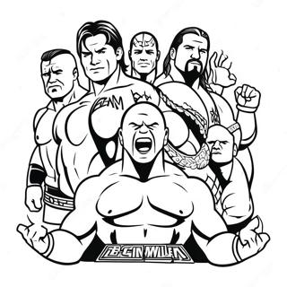 د Wwe لویو غښتلو رنګ کولو پاڼه د رنګولو پاڼې