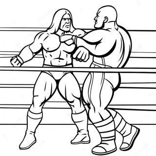 د Wwe د سختې سیالۍ رنګ کولو پاڼه د رنګولو پاڼې