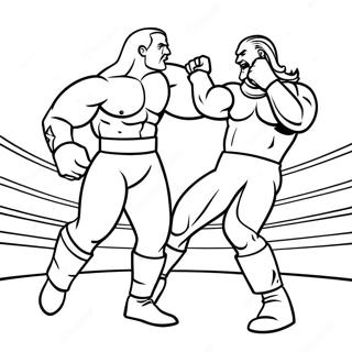 د Wwe د سختې سیالۍ رنګ کولو پاڼه د رنګولو پاڼې