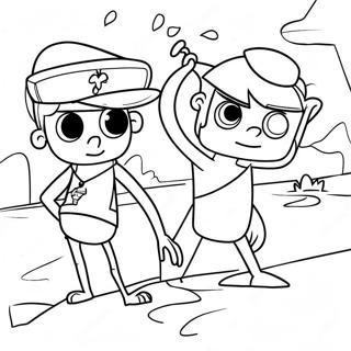 فیناس او فرب رنګونې پاڼې