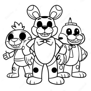 د Fnaf امنیتي خنډ رنګولوک پاڼه د رنګولو پاڼې