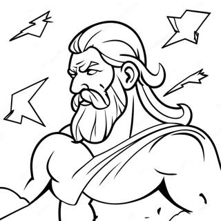 زیوس د برېښنا تیرونه اچوي - رنګولوک پاڼه د رنګولو پاڼې