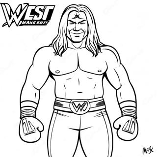 نقطې وصل کړئ - Wwe رنګولوک پاڼه د رنګولو پاڼې