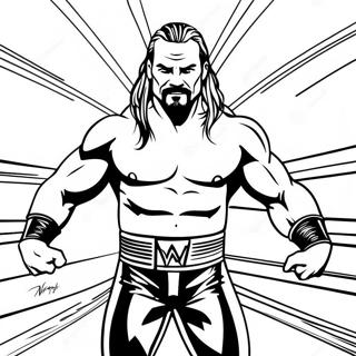 ژوندی د Wwe غورزنی داخلې د رنګولو پاڼه د رنګولو پاڼې