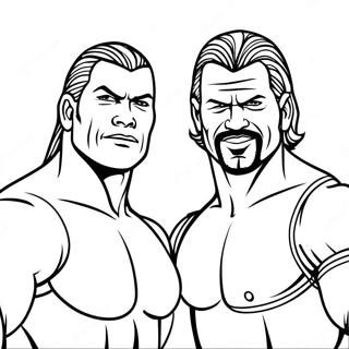 حرکتي د Wwe ټيم جوړه د رنګولو پاڼه د رنګولو پاڼې