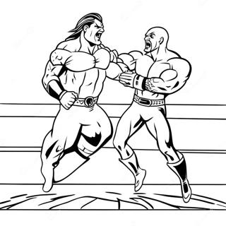 د کلمو سره متحرک Wwe عمل رنګولو پاڼه د رنګولو پاڼې