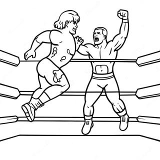 د Wwe غېږنیوونکی په مخالف باندې ټوپ وهونکی رنګ کولو پاڼه د رنګولو پاڼې