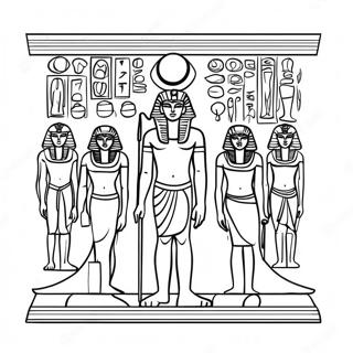 لرغوني مصري هیروګلیفونه رنګ کولو پاڼه د رنګولو پاڼې