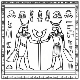 لرغوني مصري هیروګلیفونه رنګ کولو پاڼه د رنګولو پاڼې