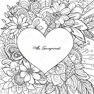 د روح ملګري د مینې اقتباسات رنګ کولو پاڼه د رنګولو پاڼې