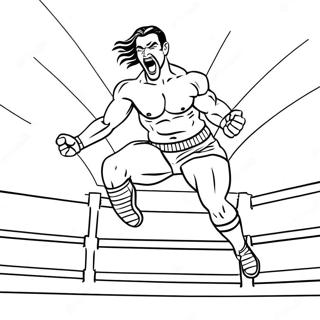 د مخالف باندې ټوپ وهونکي جوشیله Wwe غېږېونکی رنګولو پاڼه د رنګولو پاڼې